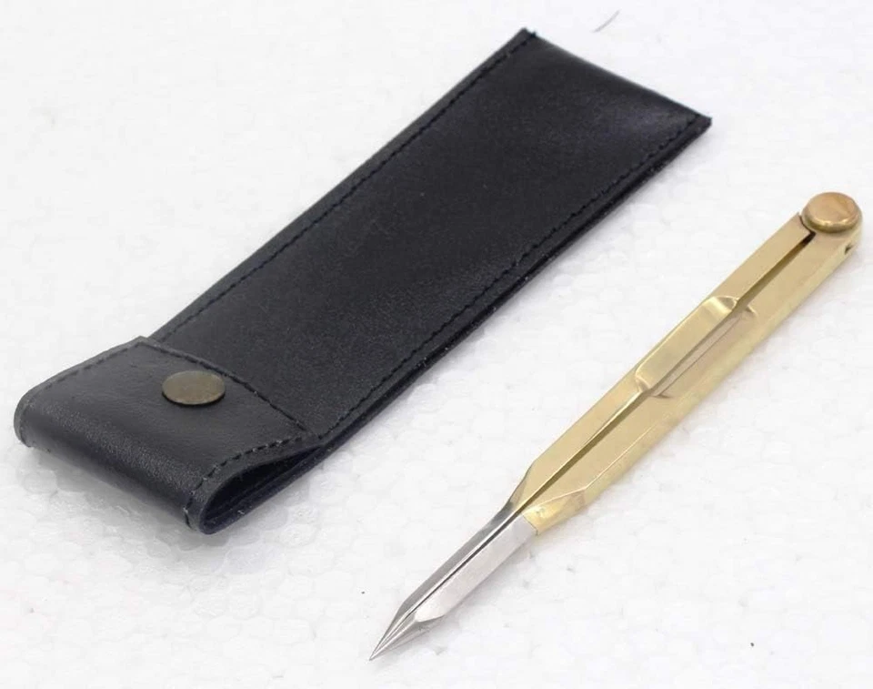 Divisor de navegación náutico de latón, divisor de navegación recto (pequeño) para Marit Foto 2 de 3