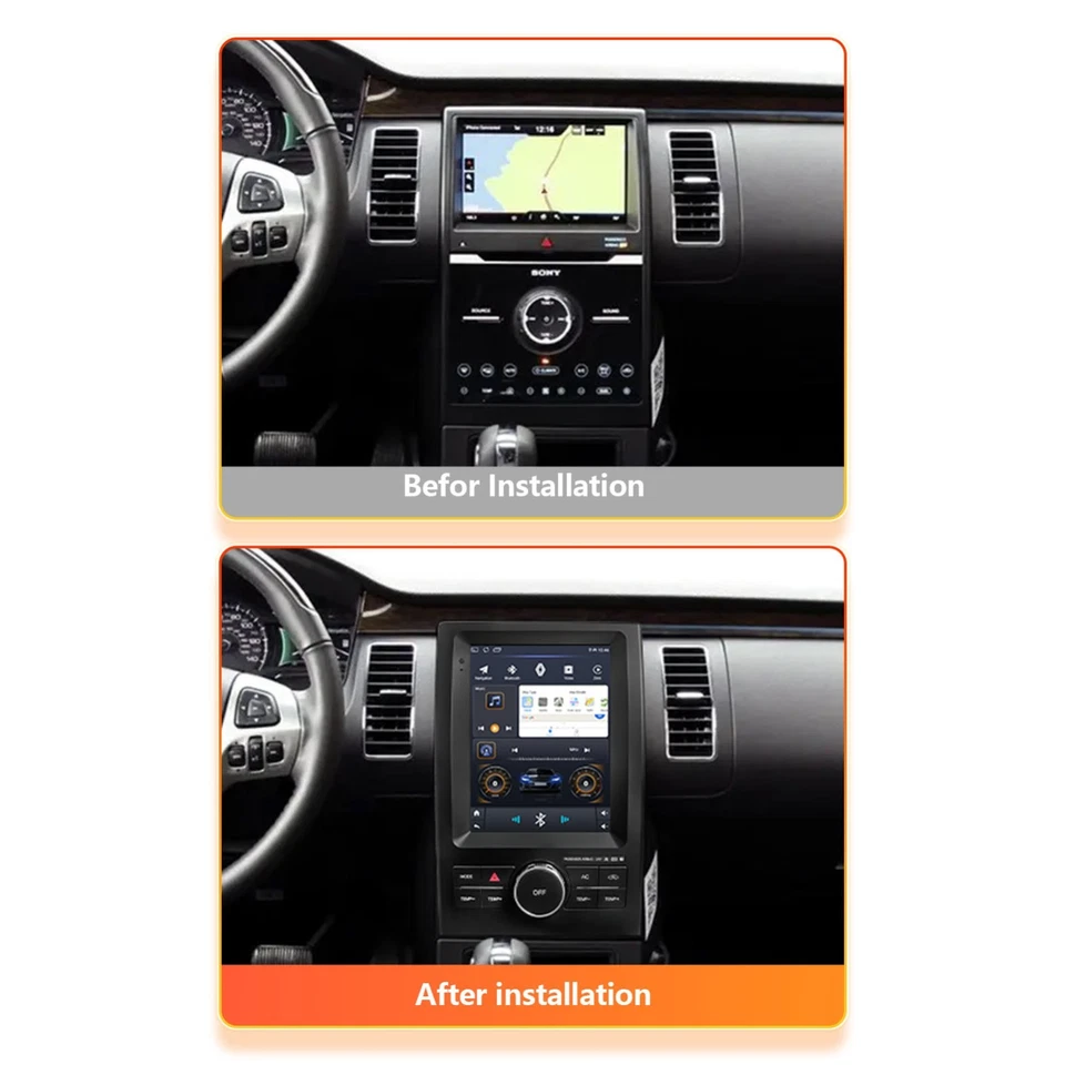 For 2013-2019 Ford Flex 9.7" Android 13 Carplay Car Stereo Radio GPS Navi WIFI - Image 3 of 4