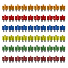 60pcs LED Blade Fuse Assortment, Smart Glow, 5A 10A 15A 20A 30A 40A, Standard Si