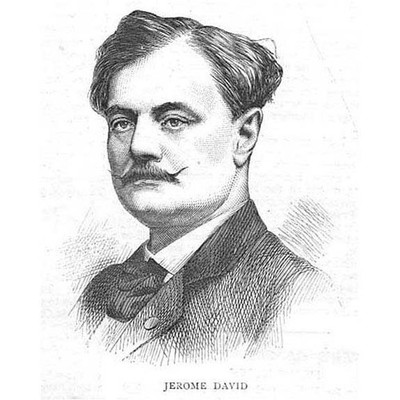 Hieronymus David französischer Politiker - antiker Druck 1871