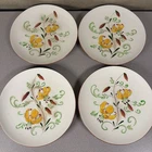 Stangl Tiger Lily Plates 4 Piece Setting 10in Art Pottery RARE