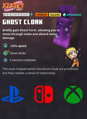 Minecraft Dungeons - Unique Gilded Ghost Cloak [Xbox-PS4-PS5-Switch]