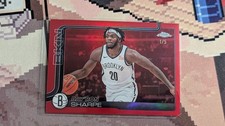 2025-26 Topps Chrome Basketball Day'Ron Sharpe Red 1/5 #74