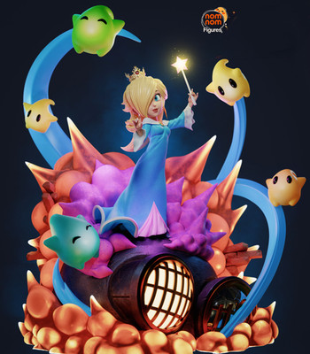 Rosalina - Super Mario Galaxy - Fan Art Figur - Resin 3D Druck 268/108/103mm