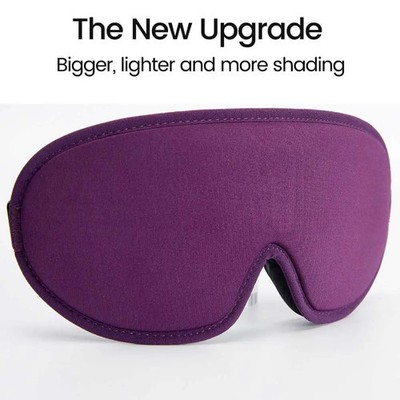 3D Memory Foam Silk Sleep Mask Soft Sleeeping Mask Eye Patches Comfort Premium F