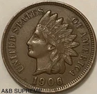 (1) Indian Head Cent Penny 1880-1909 XF-AU Extremely Fine-About Uncirculated