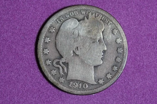 Estate Find 1910 - Barber Quarter Dollar!! #K59424