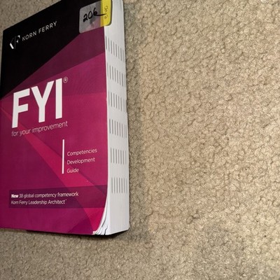 FYI For Your Improvement Competencies Development Guide Korn Ferry