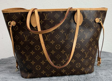 Louis Vuitton Neverfull MM Monogram Tote MM Brown Canvas