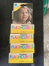 3 Pack- Sylvania MAGICUBES/FLASHCUBES Camera Flash Cubes Lot Of 4