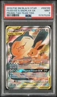 2019 POKEMON SM BLACK STAR PROMO TAG TEAM TINS FULL ART/EEVEE & SNORLAX GX PSA 9