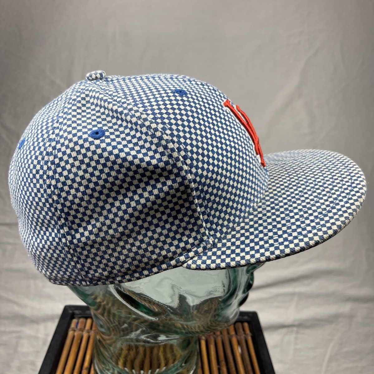 Vintage Supreme Hat Cap Mens 7 1/2 New Era 59fifty LA Blue