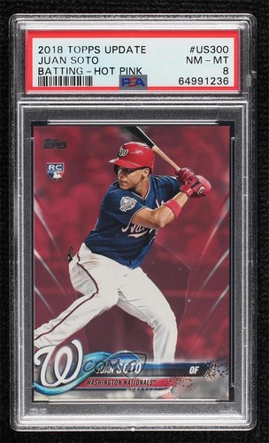 Juan Soto [Mother's Day Hot Pink] #US300 2018 Topps Update card