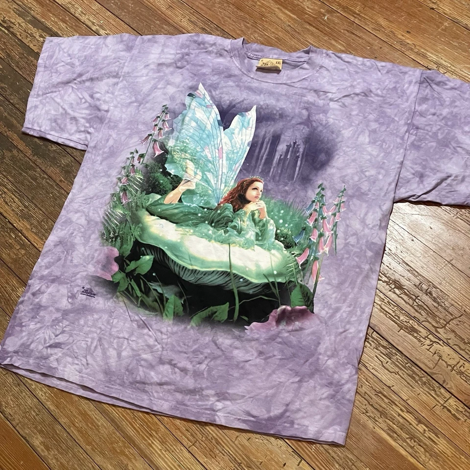 Camisa De Colección The Mountain Fairy Talla 2XL Fae Fantasy Tie Dye Nueva de Lote Antiguo Miekeljohn - Imagen 2 de 4