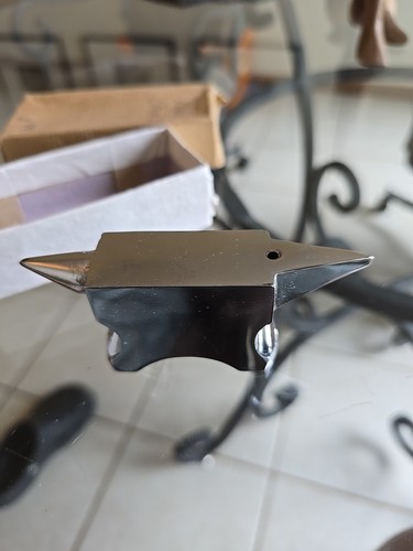 Mini Anvil Chrome Plated 5" Miniature Blacksmith Jewellery Tool Paper Weight - Picture 2 of 12
