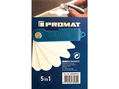 PROMAT  Silikonspachtel 5 in 1 passend für sämtliche Silikonfugen Kunststoff 1 S