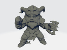 Big Head Chibi - Norse - Viking Linemen