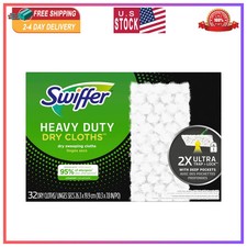 Swiffer Sweeper Heavy Duty Dry Cloth Refills Unscented 32 Count Floor Cleaning