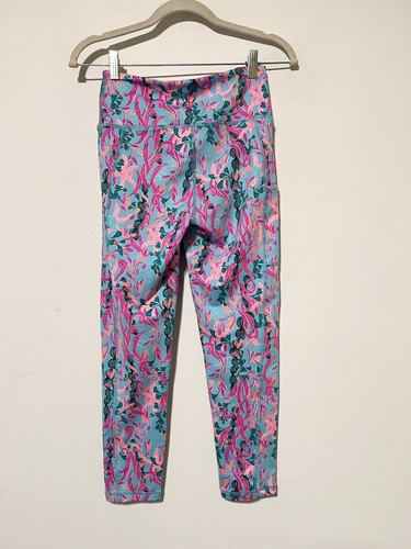 LILLY PULITZER Weekender High Rise Leggings, Seaweed Samba, Size Small - Picture 5 of 8