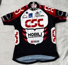 Vintage Descente CSC Nobili Cycling Team Jersey – ¼ Zip, 3 Rear Pockets – VGC
