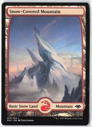 Snow-Covered Mountain #253 Modern Horizons Full Art Basic Land