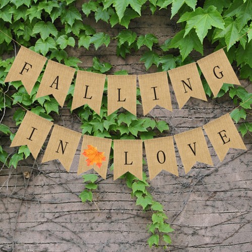 Linen Banner Letters Hanging Flag Bunting Banners for - Picture 8 of 12