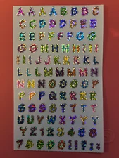 Creative Memories / Mrs. Grossman's NLA Giant Sticker - ABC/123 Sparkle