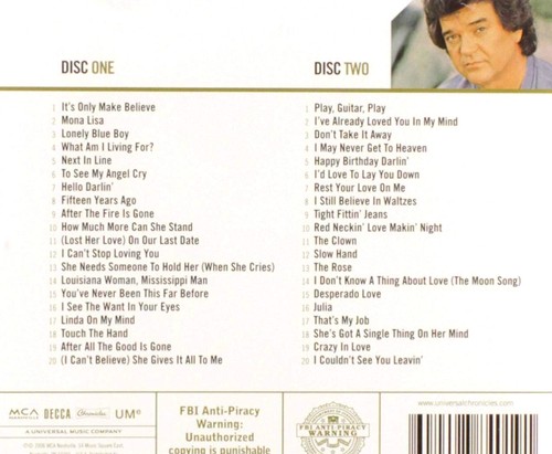 CONWAY TWITTY * 40 Greatest Hits * New 2-CD Set * All Original Versions * NEW - Picture 2 of 2