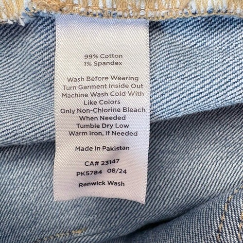 Pantalón vaquero clásico Talbots pierna ancha azul denim para mujer talla 6 - Imagen 7 de 10