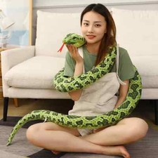 1pc 200cm/300cm Giant Snakes Plush Long Golden Python Stuffed Plushie Boys Gift