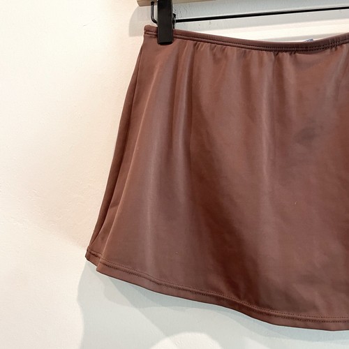Jantzen Women's 12 Classic Brief Lined Swim Skort Brown - Picture 7 of 10