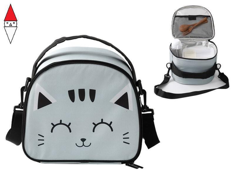 ACCESSORIO CAMPEGGIO I-TOTAL LUNCH BAG CATS CON TRACOLLA
