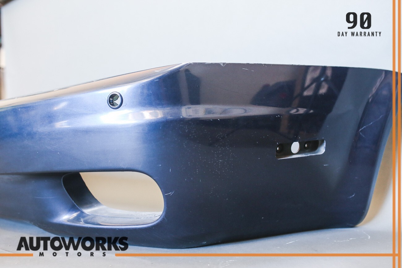 03-08 Maserati Quattroporte M139 Rear Bumper Cover Panel Blue Nettuno OEM