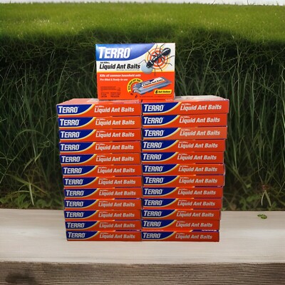 (25x 6 Pack) Terro T300 Ant Killer II Liquid Baits 150 Pre-filled Stations Total