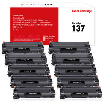 CRG 137 Toner Cartridge for Canon 137 ImageClass MF232w MF212w MF227dw MF244 Lot