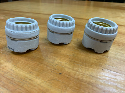 #3 NEW Porcelain Keyless Socket, Brass threaded  sleeve, lamp parts, lighting