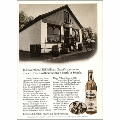 1971 Grants 8 Scotch: November 1895 William Grants Son In Law Vintage Print Ad