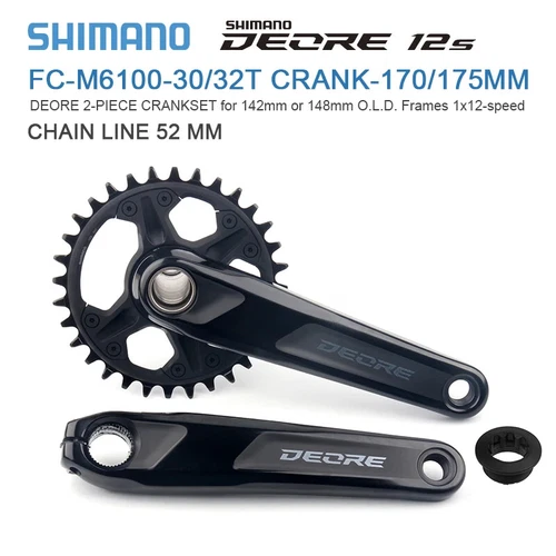 MTB Fahrrad Kurbelgarnitur 170/175mm Kurbelarm 32T/34T/36-26T Kettenblatt 11/12-fach - Bild 11 von 29