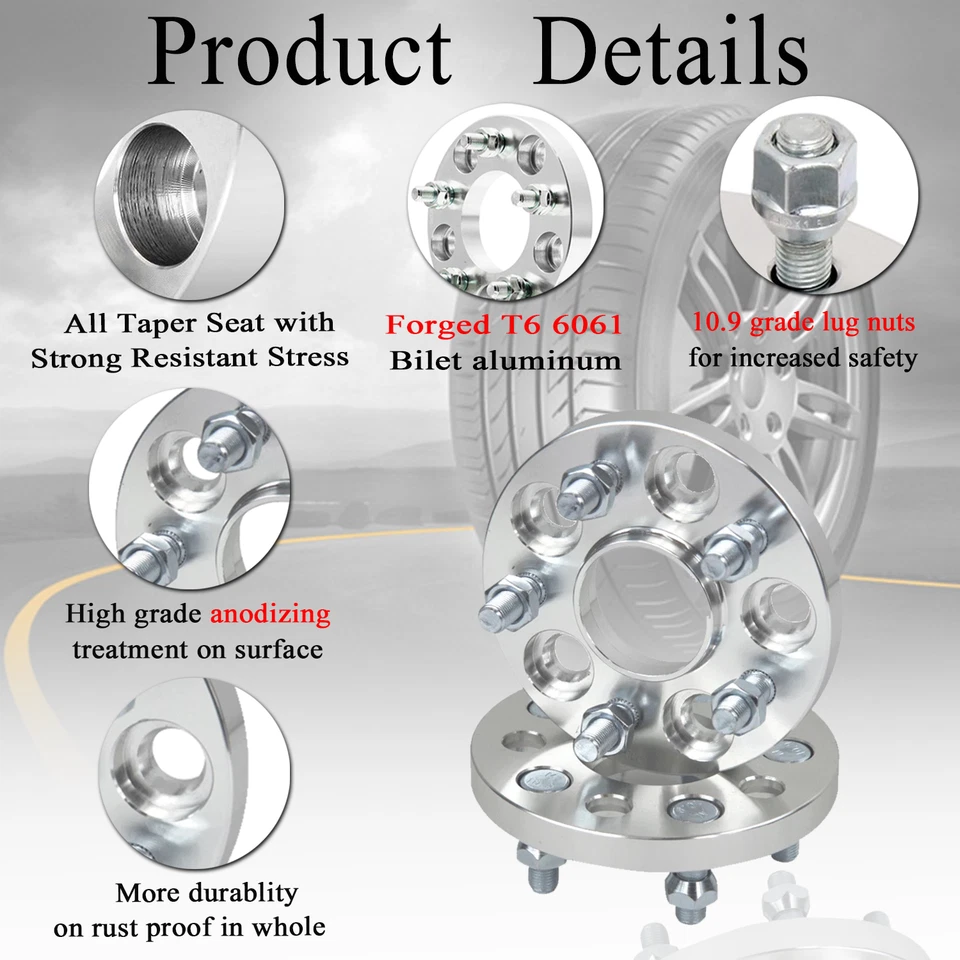 4PCS Aluminum Wheel Spacers For Suzuki Grand Vitara Jimny/Samauri 32mm 5*139.7 - image 3 of 4