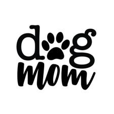 Dog Mom waterproof vinyl vinyl sticker decal - several sizes / colors