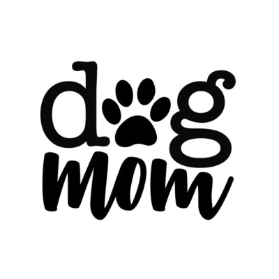 Dog Mom waterproof vinyl vinyl sticker decal - several sizes / colors