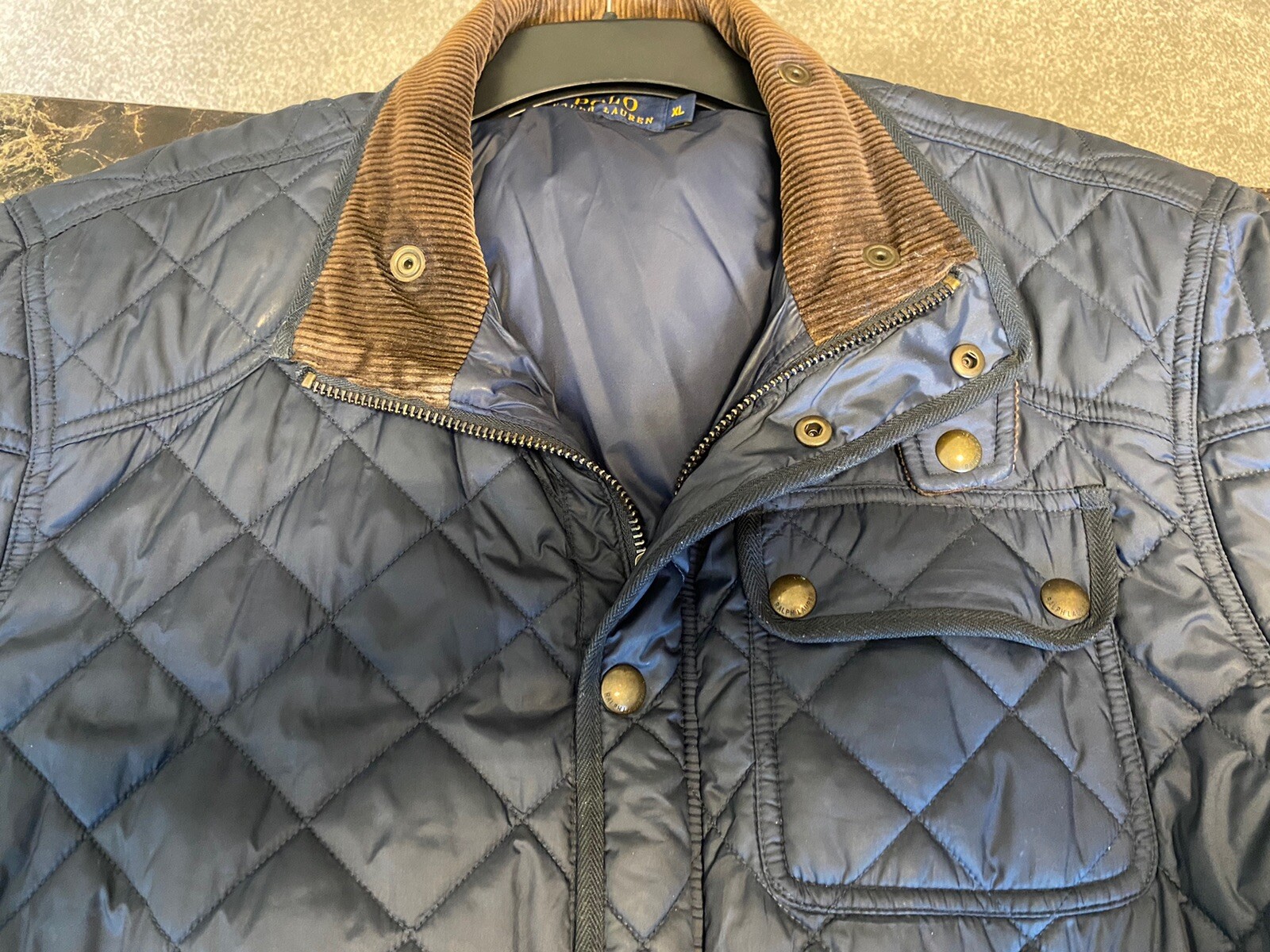 ralph lauren polo quilted jacket xl eBay