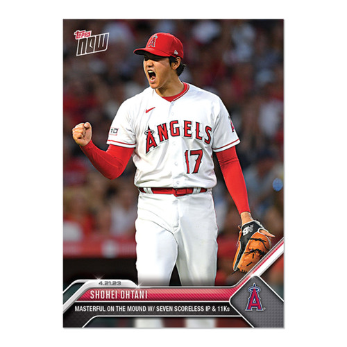 2023 TOPPS NOW #161 SHOHEI OHTANI - MASTERFUL ON THE MOUND