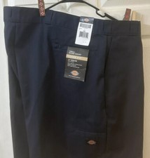 NWT Dickies Men's Big and Tall 13" Inseam Loose Fit Twill Work Shorts Blue 50W