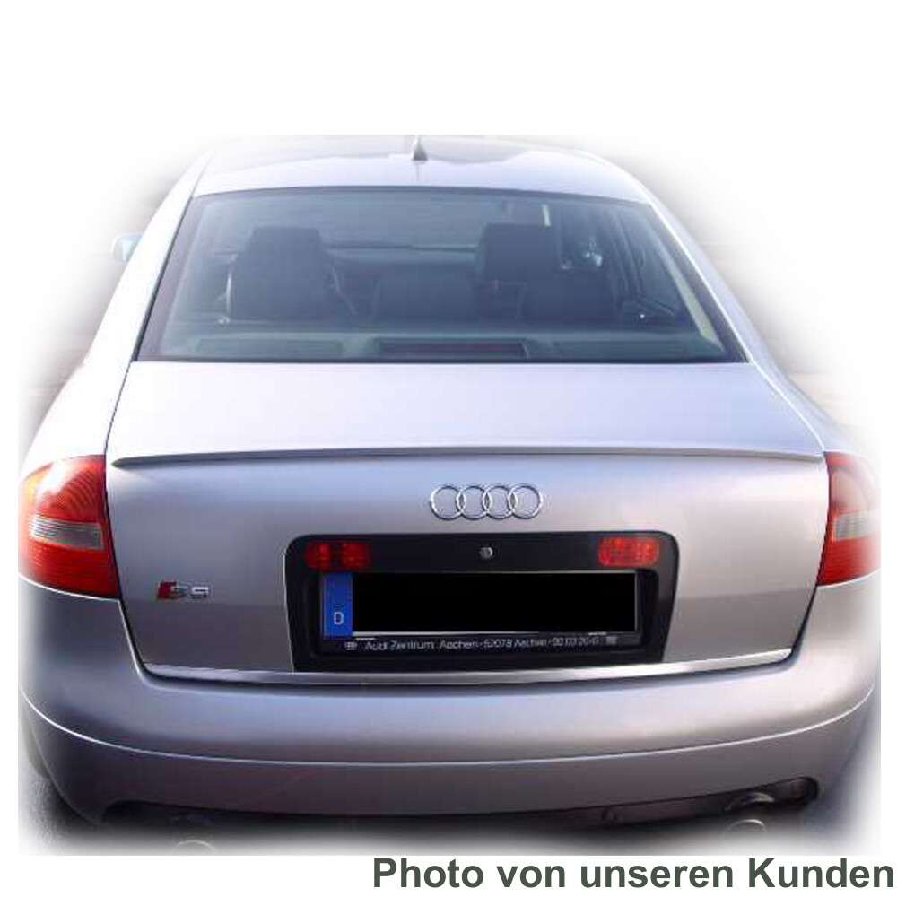 Spoiler Posteriore Labbro Bagagliaio Per Audi A6/S6 C5 4B Berlina 1998-2004 – In PU Non Verniciato – Montaggio Senza Foratura