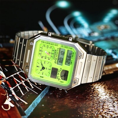 Citizen Ana-Digi Temp Stainless Steel Men's Watch JG2120-65W