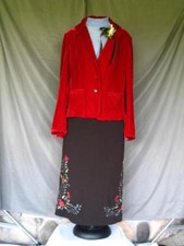 Victorian Costume Dress Edwardian 1900s Style Walking Suit 3 pc 1920's Gatsby