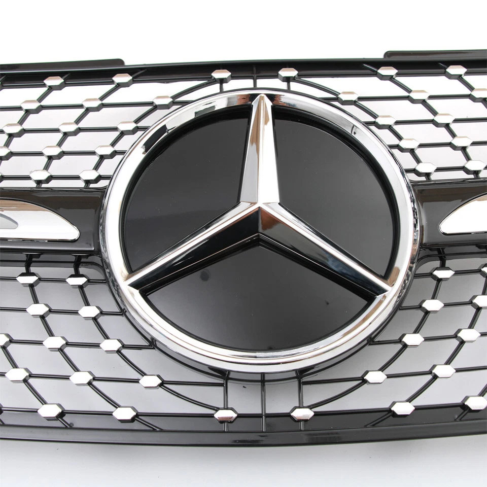 Sliver Front Grille Grill Star For Mercedes Benz W164 2009-2011 ML63 ML350 ML550 - Image 4 of 4