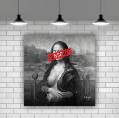 Mona Lisa Leinwand Wandbild Kunstdruck Patrice Murciano modern gedruckt bunt Deko
