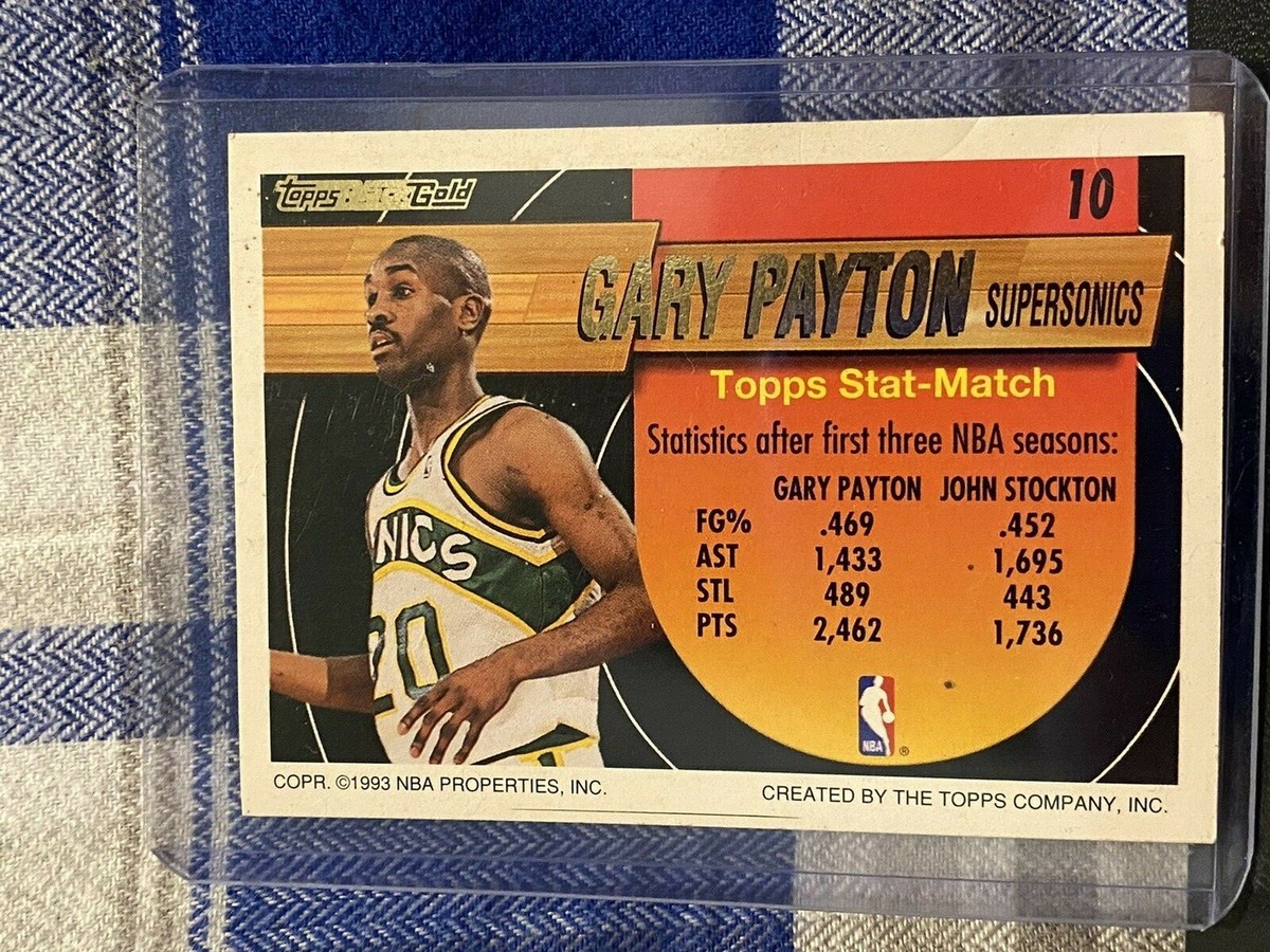 Gary Payton 93 Topps Black Gold NBA Seattle Super Sonics